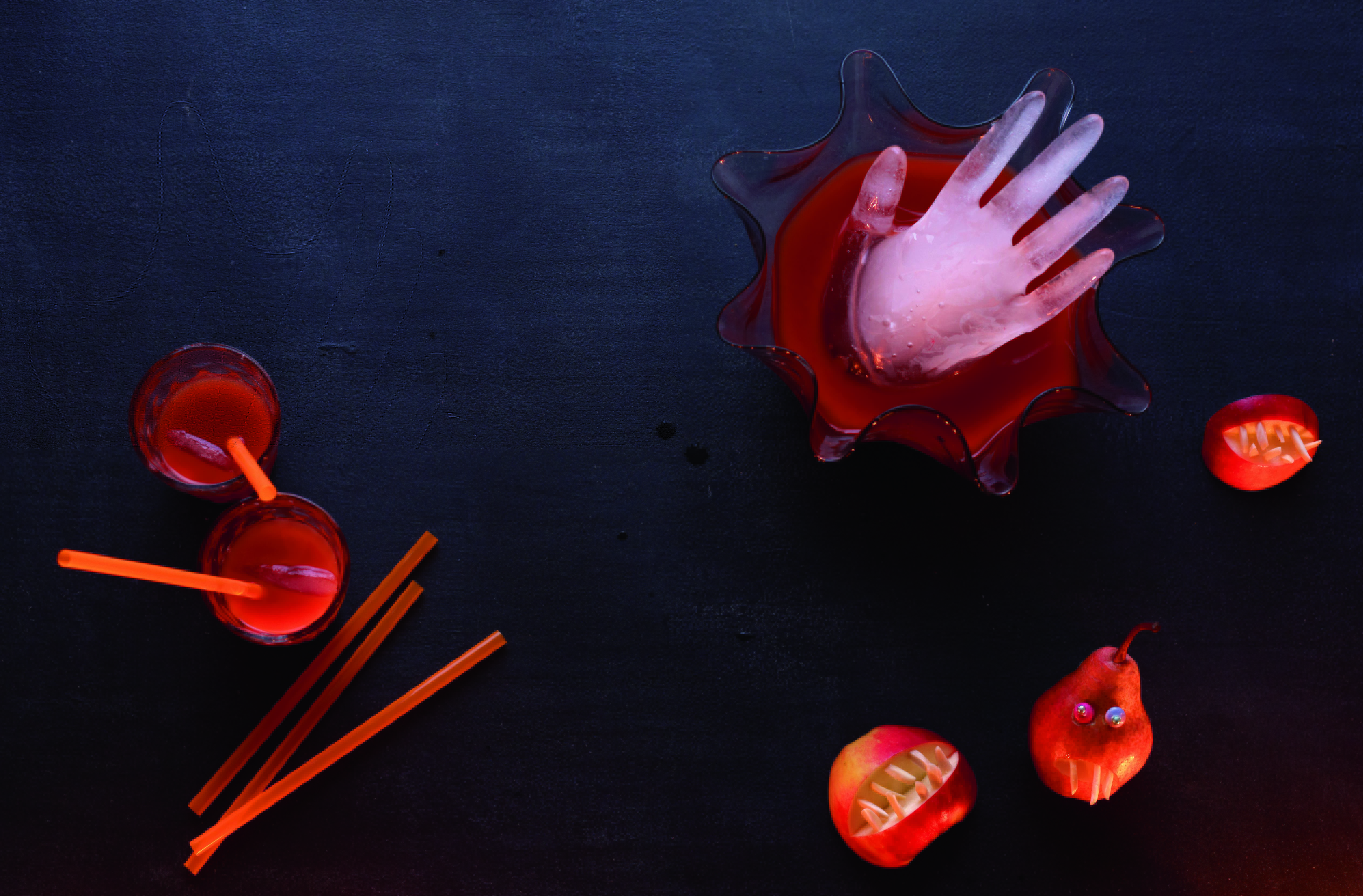 Halloween Rezept, Blutorangenbowle, Kinderparty, Mottoparty