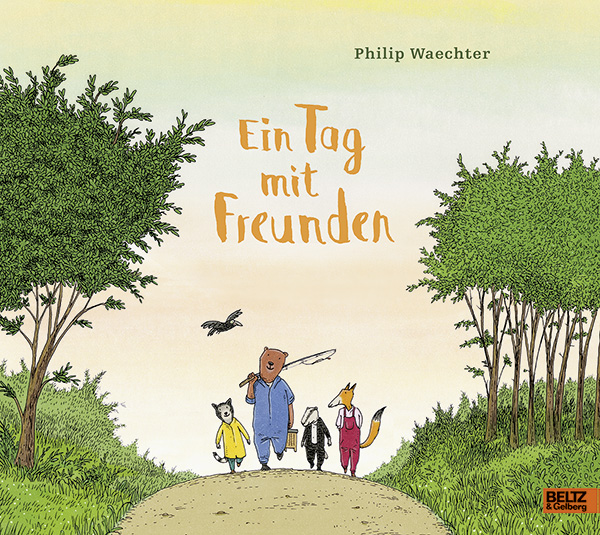 Philip Waechter, Bilderbuch, Freundschaft, Resilienz, Glück, vorlesen, Kindergarten, Ruhe, Familie, Kleinkinder