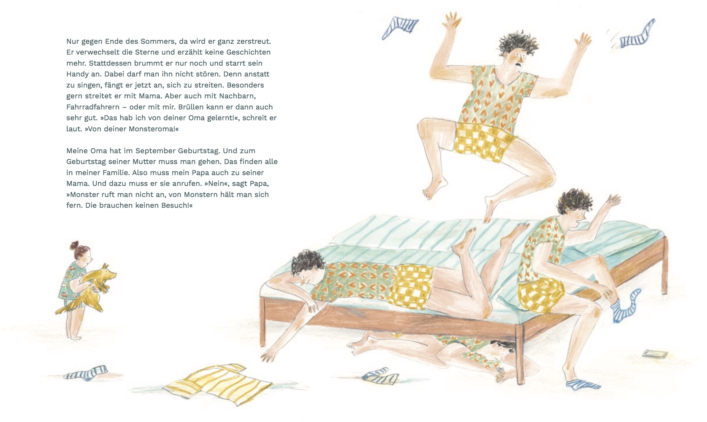 Lena Steffinger, Bilderbuch, Familie, Großeltern, Oma, Streit, schwierige Beziehung